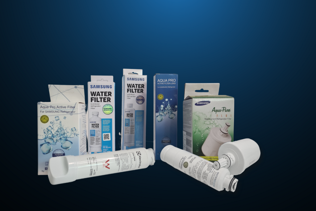 תצוגת פילטרים למכירה. פילטרים למקררים